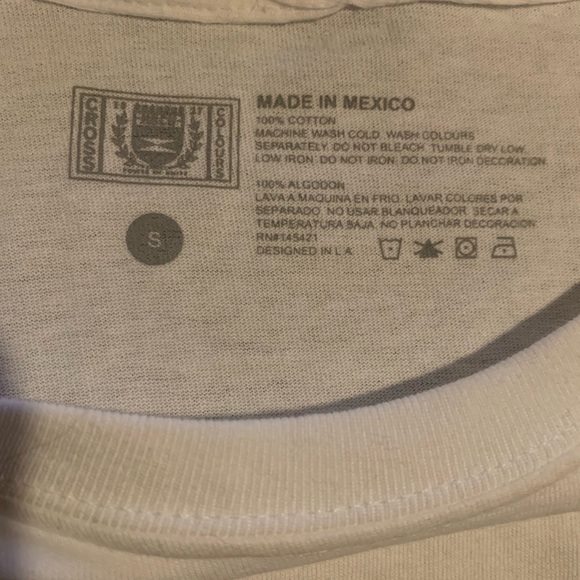 Cross Colours White Short Sleeve Tee - Picture 6 of 7
